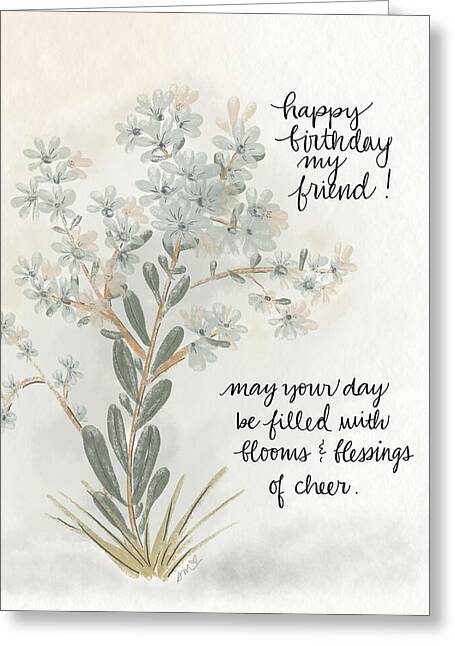 Birthday Floral Greetings - Greeting Card