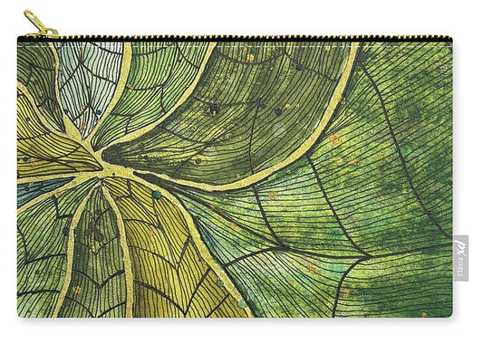 Leafy Abstract Pattern - Zip Pouch
