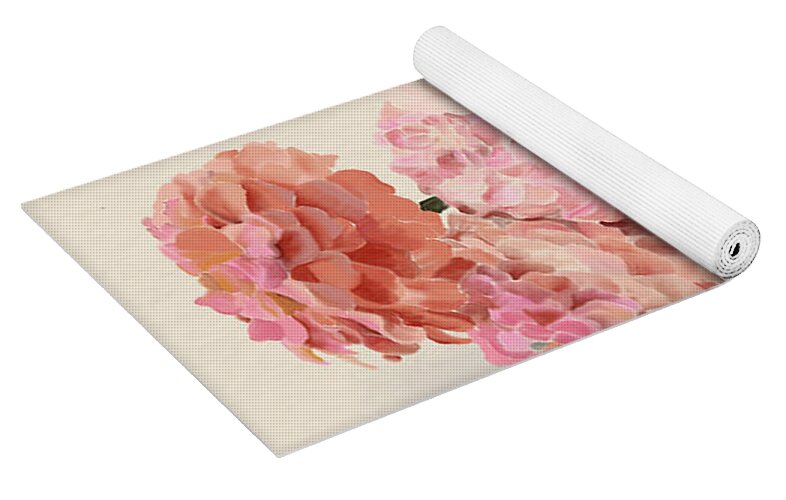Pink Dahlias - Yoga Mat