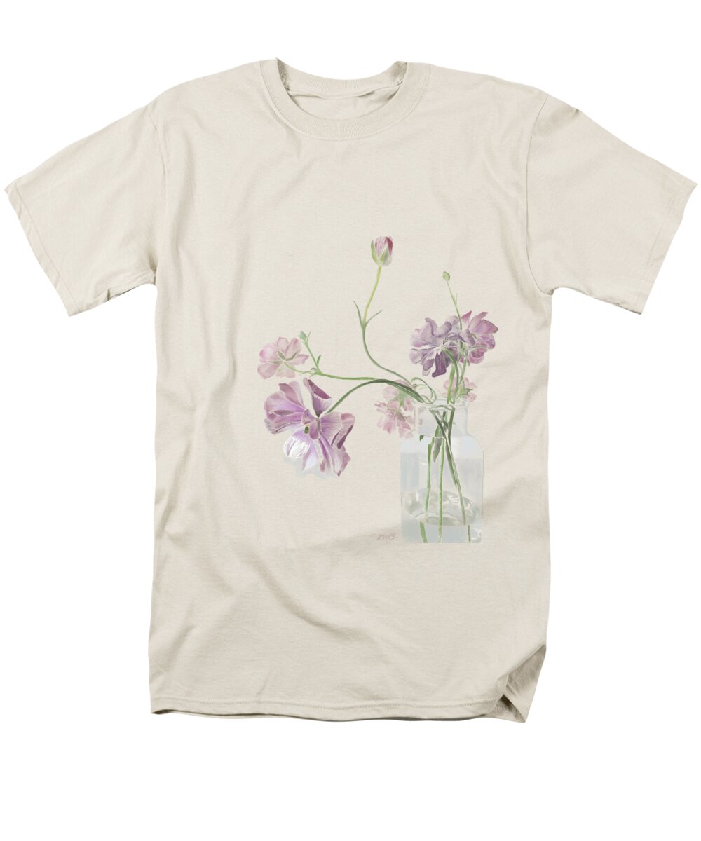 Purple Sweet Peas - Men's T-Shirt (Regular Fit)