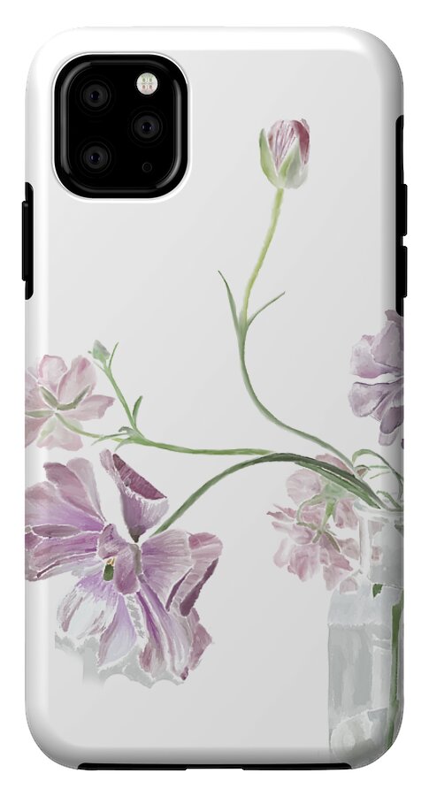 Purple Sweet Peas - Phone Case