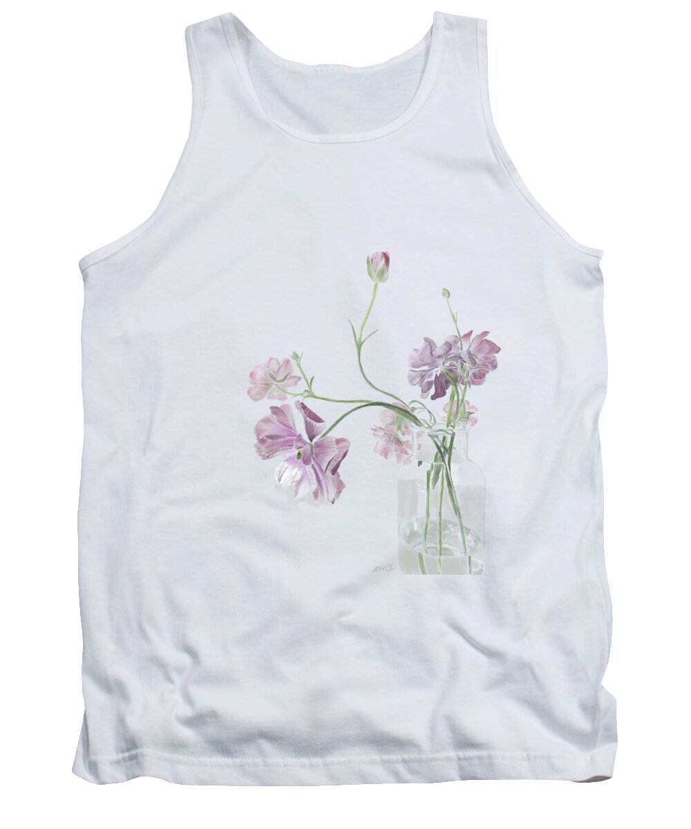 Purple Sweet Peas - Tank Top