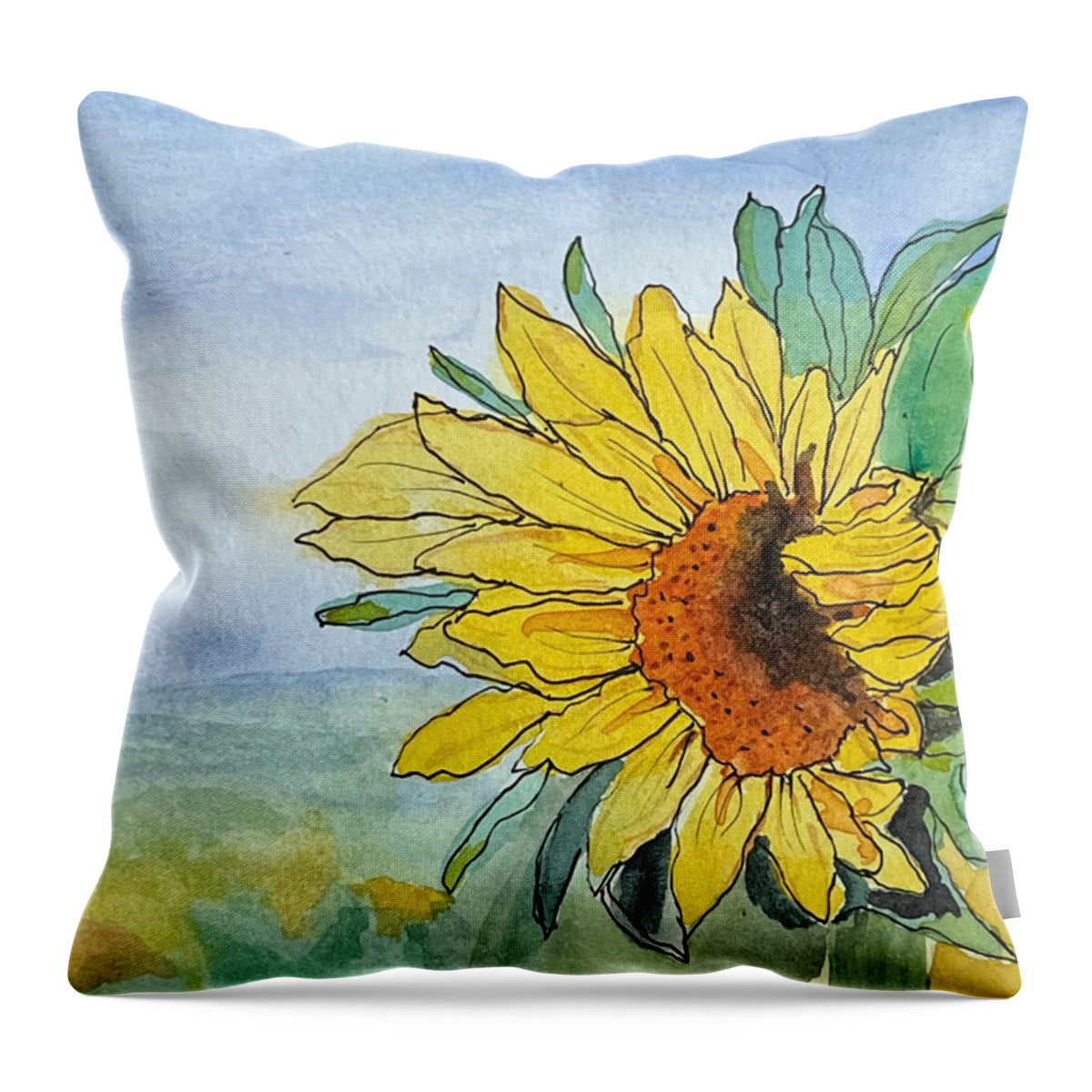Sunflowers - Throw Pillow