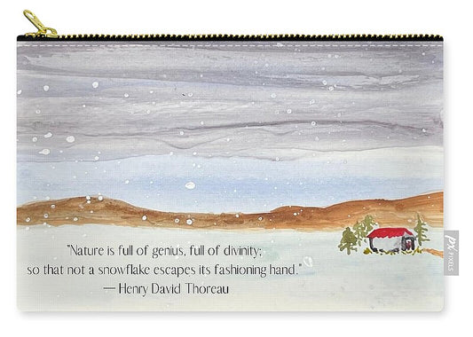 Thoreau's Snow - Zip Pouch