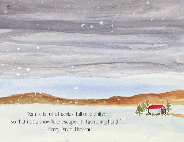 Thoreau's Snow - Art Print