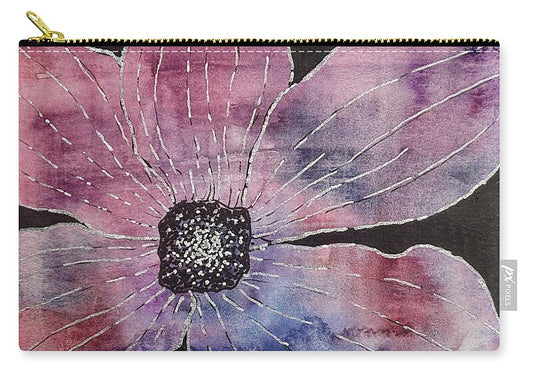 Vibrant Floral Bloom - Zip Pouch