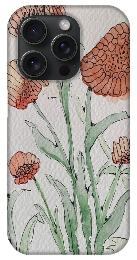 Abstract Coral Floral - Phone Case