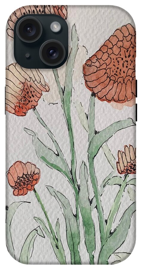 Abstract Coral Floral - Phone Case