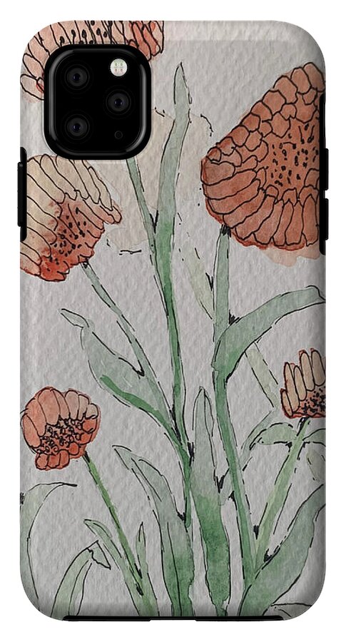 Abstract Coral Floral - Phone Case
