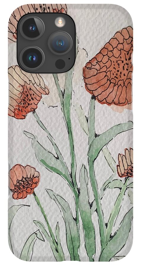 Abstract Coral Floral - Phone Case