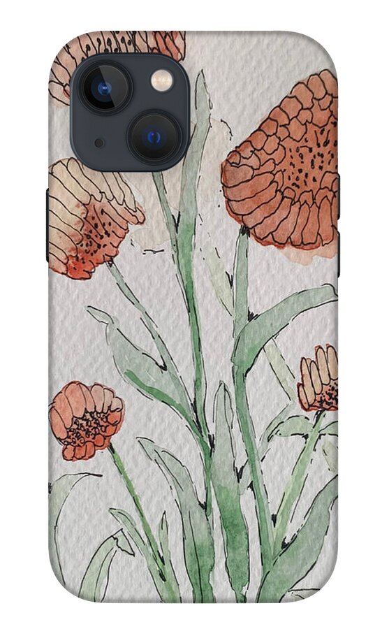 Abstract Coral Floral - Phone Case