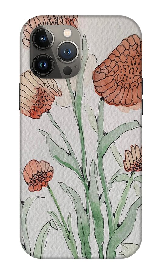 Abstract Coral Floral - Phone Case