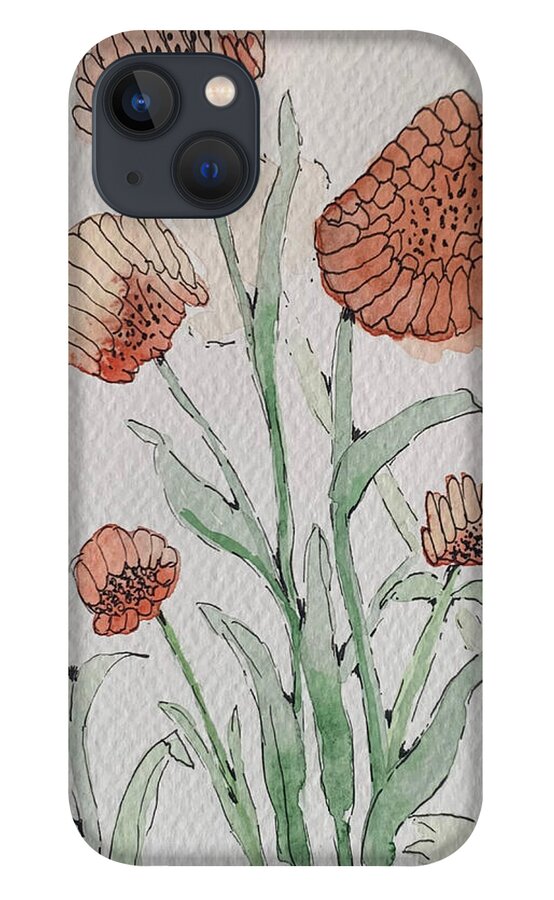 Abstract Coral Floral - Phone Case