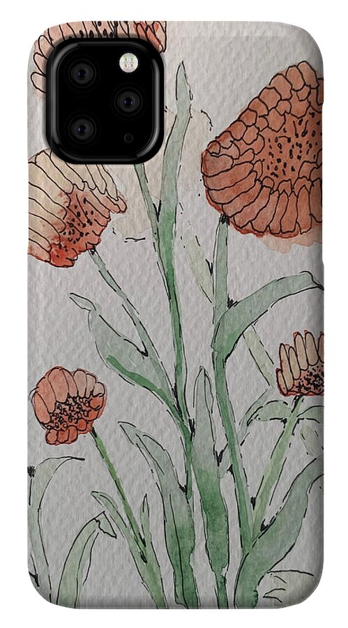 Abstract Coral Floral - Phone Case