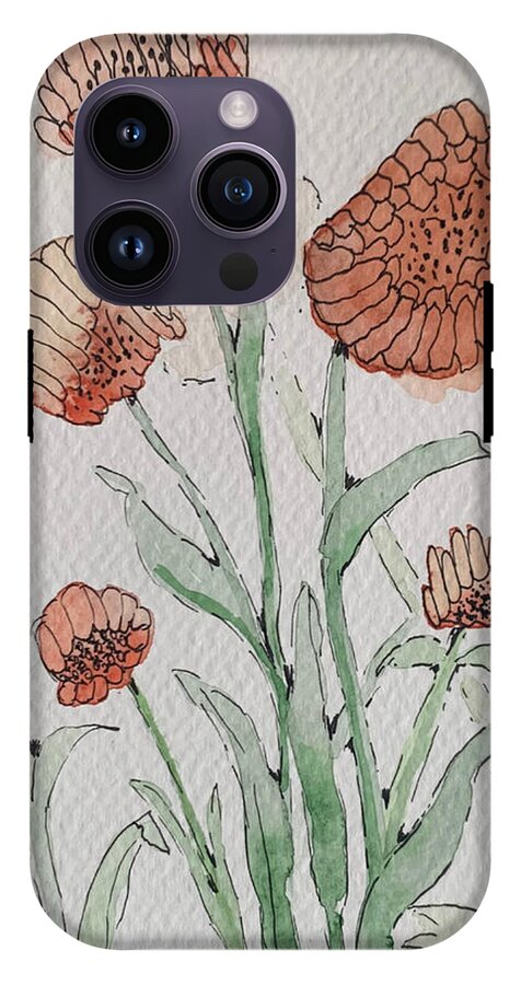 Abstract Coral Floral - Phone Case