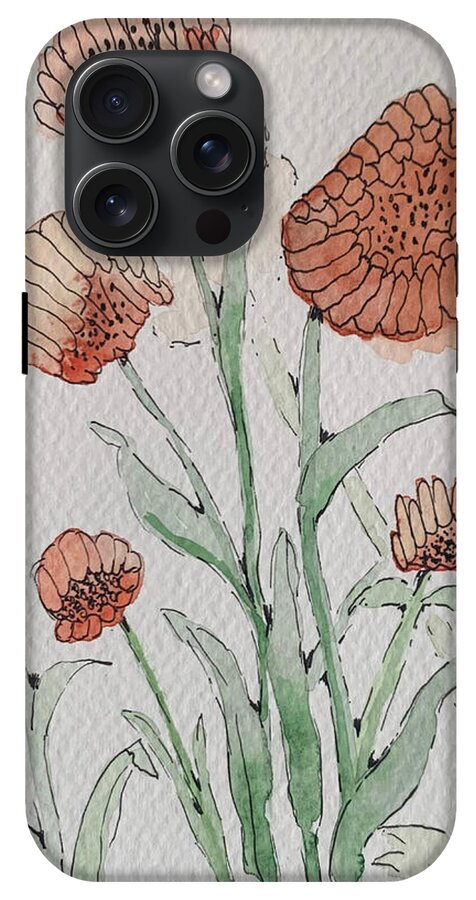 Abstract Coral Floral - Phone Case