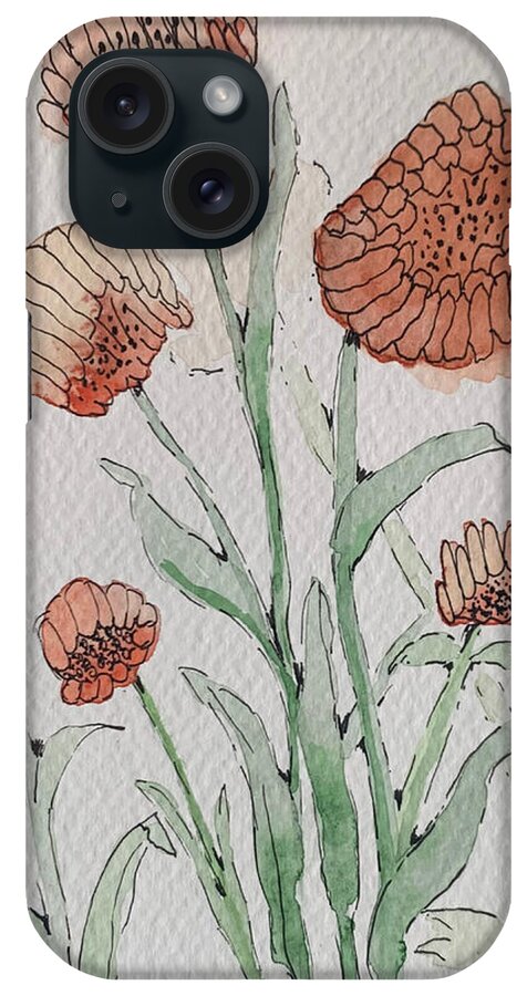 Abstract Coral Floral - Phone Case