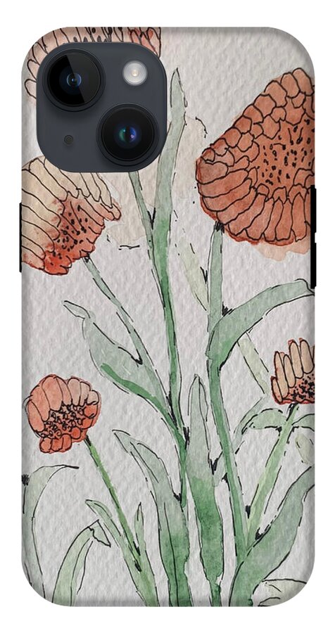 Abstract Coral Floral - Phone Case