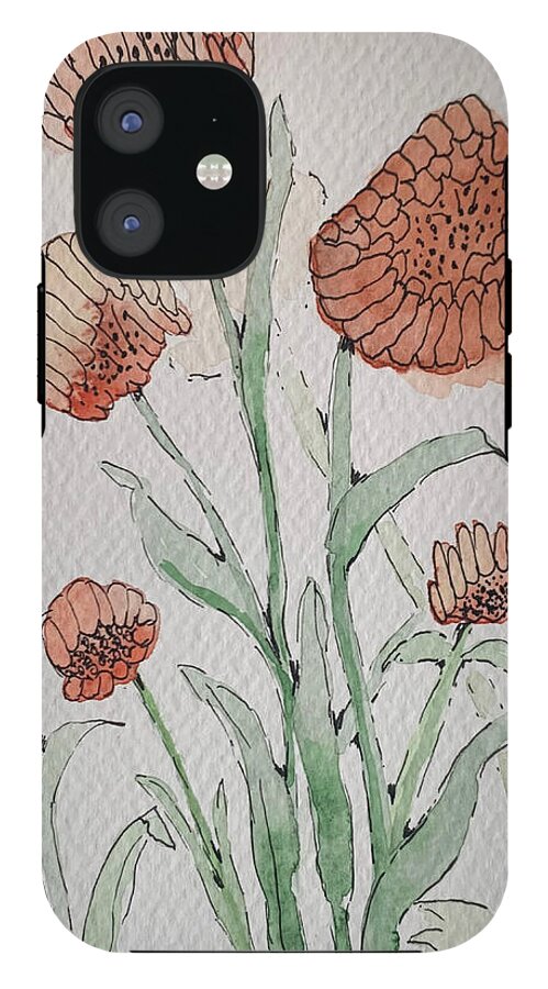 Abstract Coral Floral - Phone Case