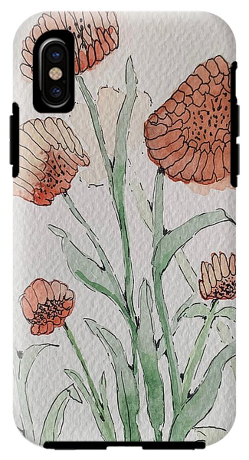 Abstract Coral Floral - Phone Case
