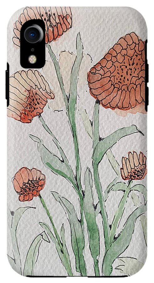 Abstract Coral Floral - Phone Case