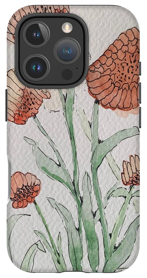 Abstract Coral Floral - Phone Case
