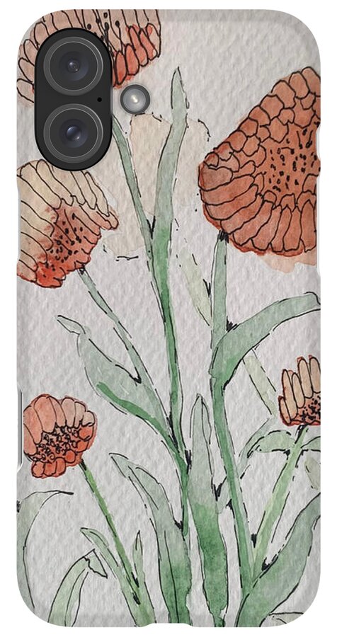 Abstract Coral Floral - Phone Case