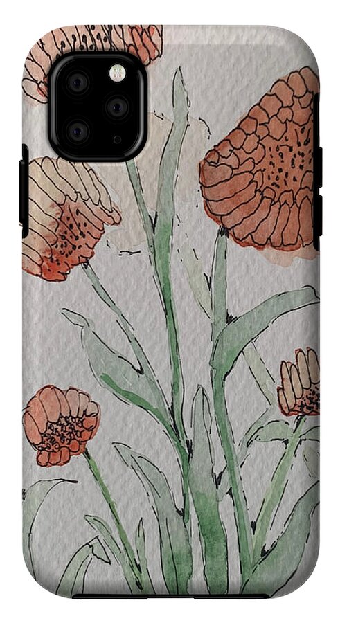 Abstract Coral Floral - Phone Case