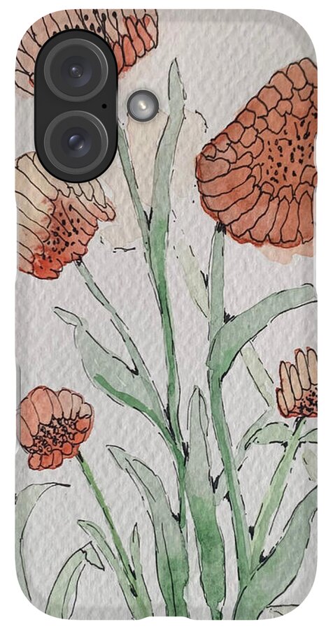 Abstract Coral Floral - Phone Case