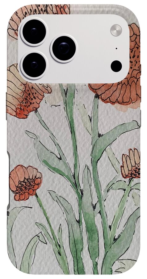 Abstract Coral Floral - Phone Case