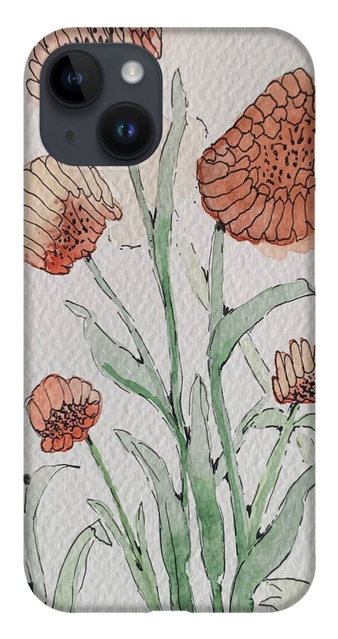 Abstract Coral Floral - Phone Case
