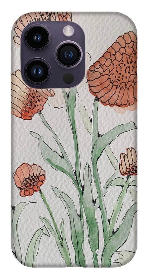 Abstract Coral Floral - Phone Case
