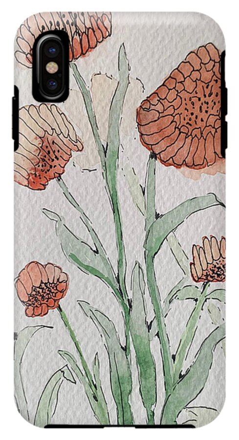 Abstract Coral Floral - Phone Case