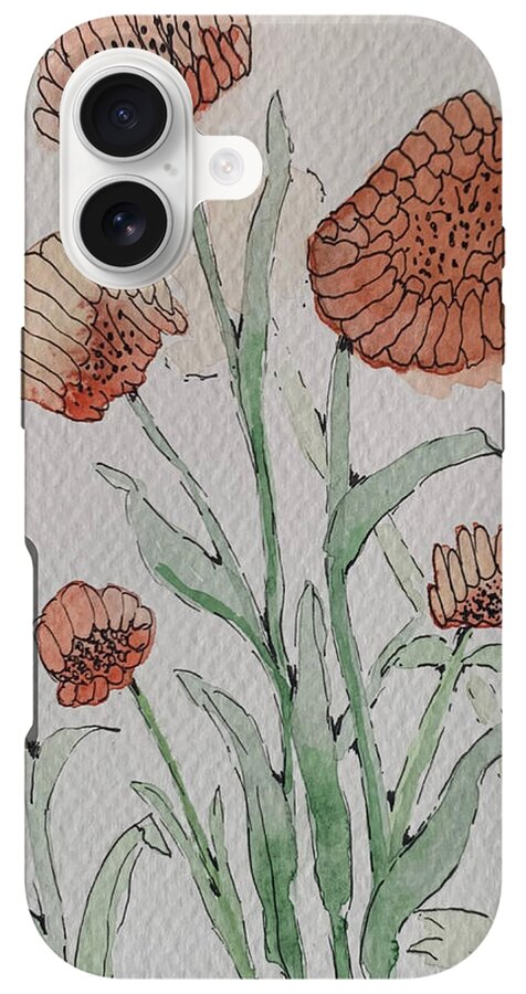 Abstract Coral Floral - Phone Case