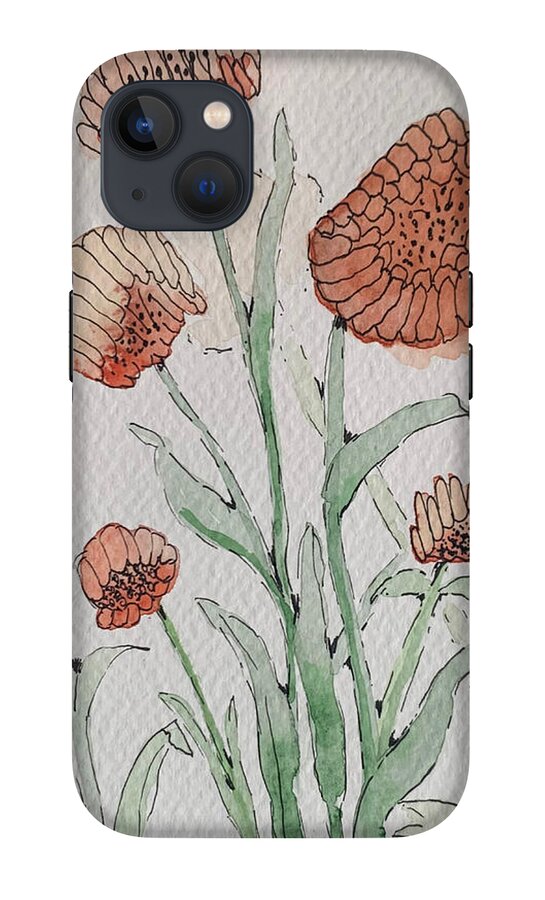 Abstract Coral Floral - Phone Case