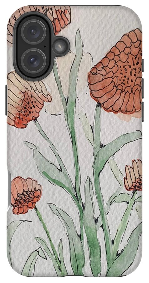 Abstract Coral Floral - Phone Case