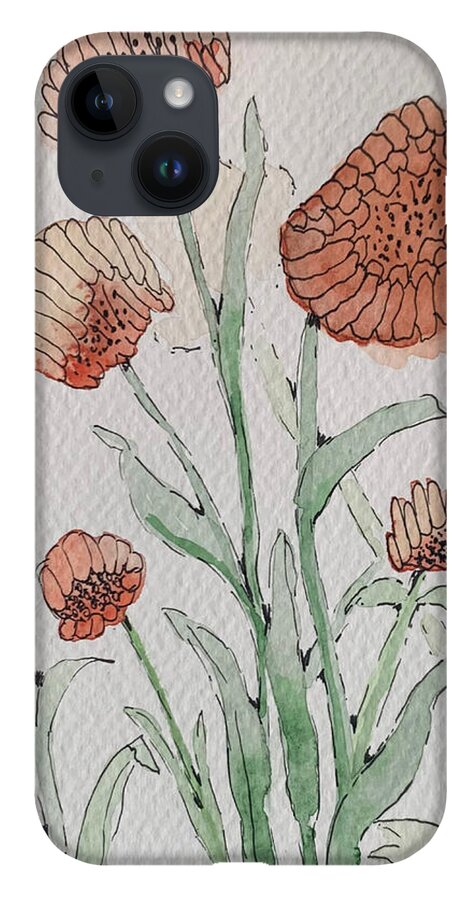 Abstract Coral Floral - Phone Case