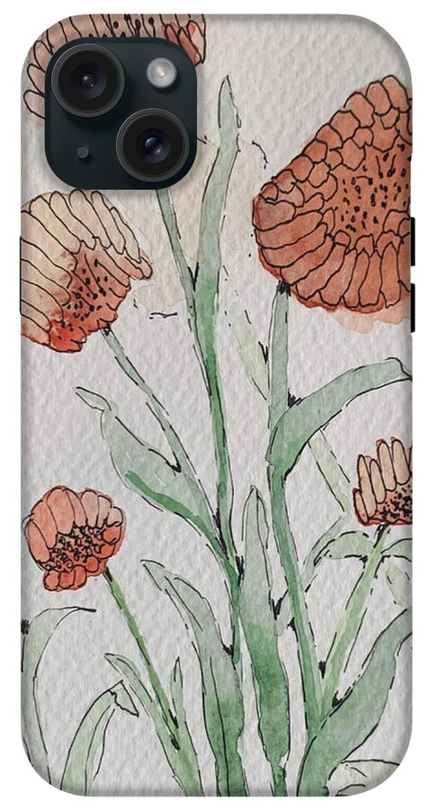 Abstract Coral Floral - Phone Case