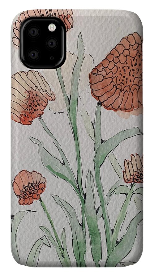 Abstract Coral Floral - Phone Case
