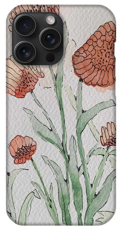 Abstract Coral Floral - Phone Case