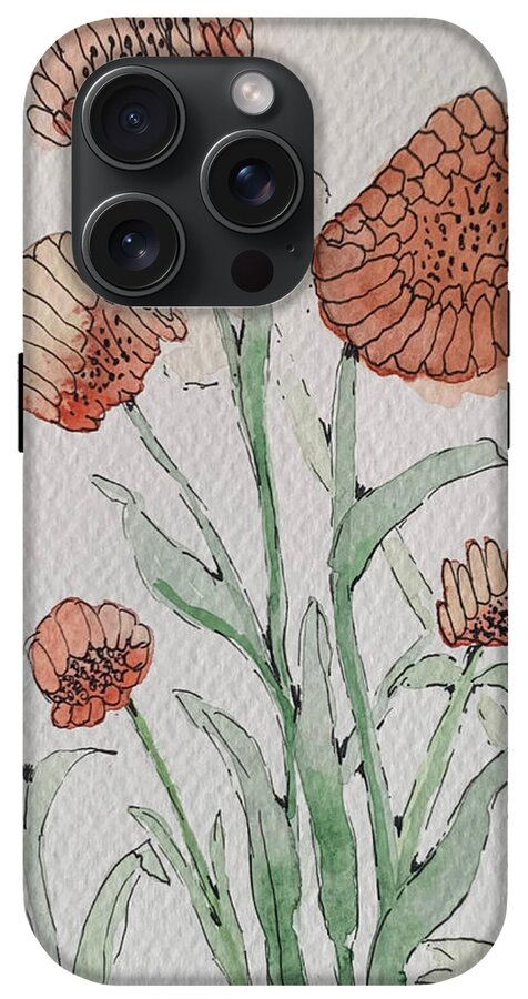Abstract Coral Floral - Phone Case
