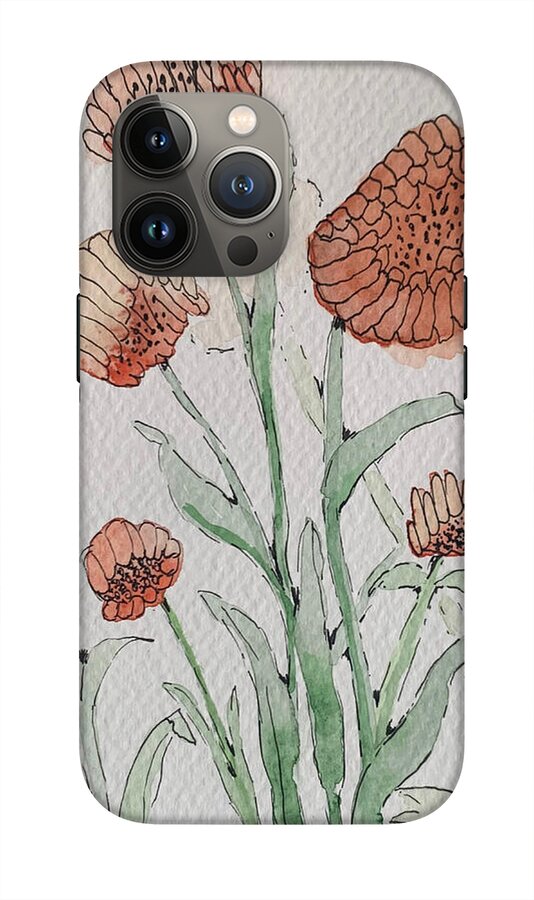 Abstract Coral Floral - Phone Case