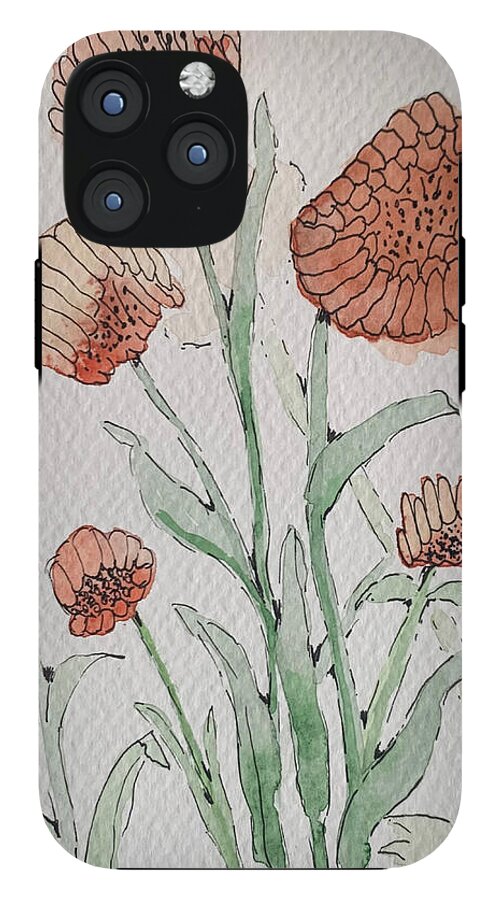Abstract Coral Floral - Phone Case