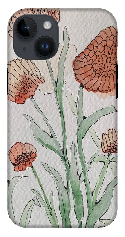 Abstract Coral Floral - Phone Case