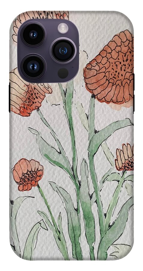 Abstract Coral Floral - Phone Case