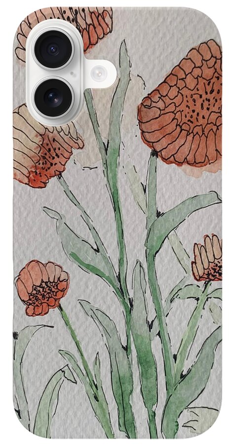 Abstract Coral Floral - Phone Case