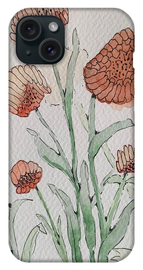 Abstract Coral Floral - Phone Case