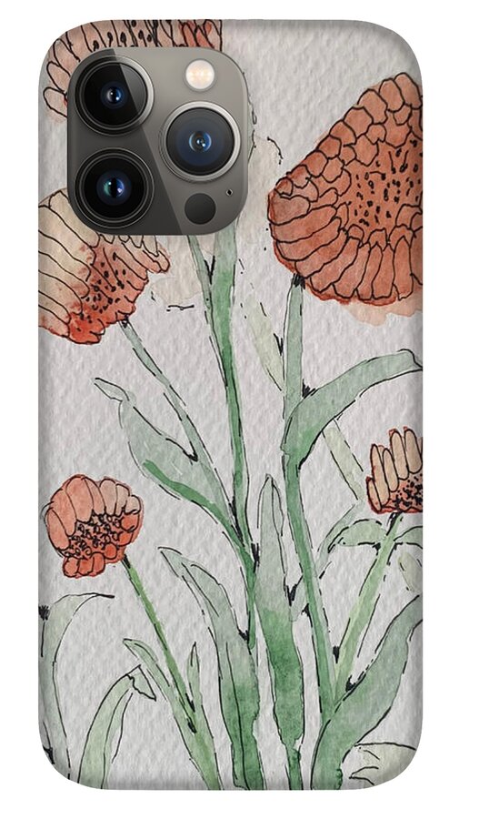 Abstract Coral Floral - Phone Case