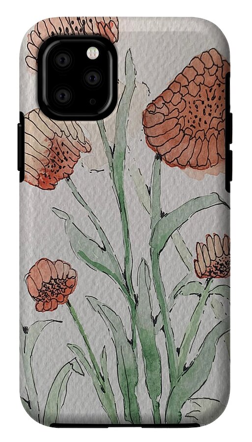 Abstract Coral Floral - Phone Case