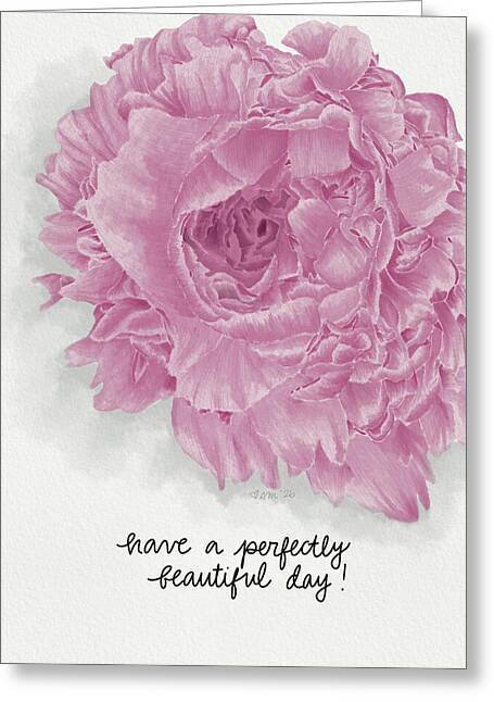 Beautiful Day, Peony - Greeting Card